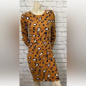 3.1 PHILIP LIM FOR TARGET MULTI COLOR ANIMAL PRINT DRESS SIZE XS